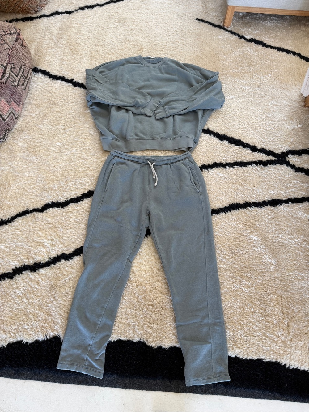 American Vintage Slate Green Loungewear Set